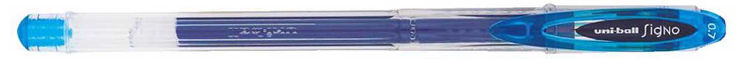 Levně Uni-ball, UM-120, Signo, gelové pero, klasik, kusové, 1 ks Barva Gelová pera: Světle modrá
