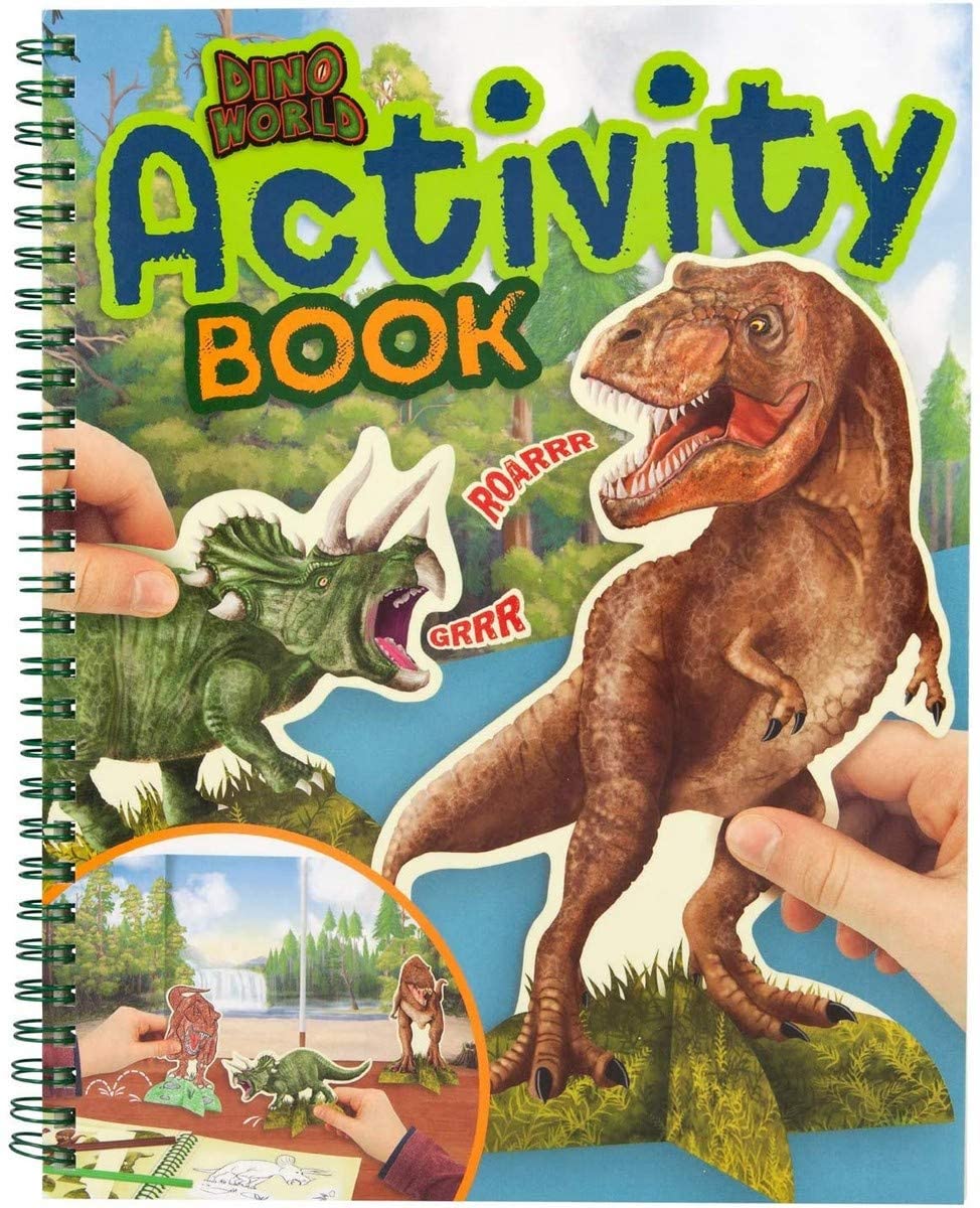Levně Dino world, 3323295, Activity book, kreativní sešit s dinosaury