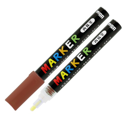 Levně M&G, Acrylic Marker, akrylový popisovač, 2 mm, 1 ks Barva MG popisovač: Brown red
