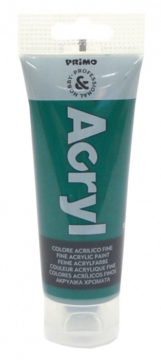 Levně Primo, 420TA75, akrylové barvy, mix barev, 75 ml, 1 ks Barva: Smaragdová 641