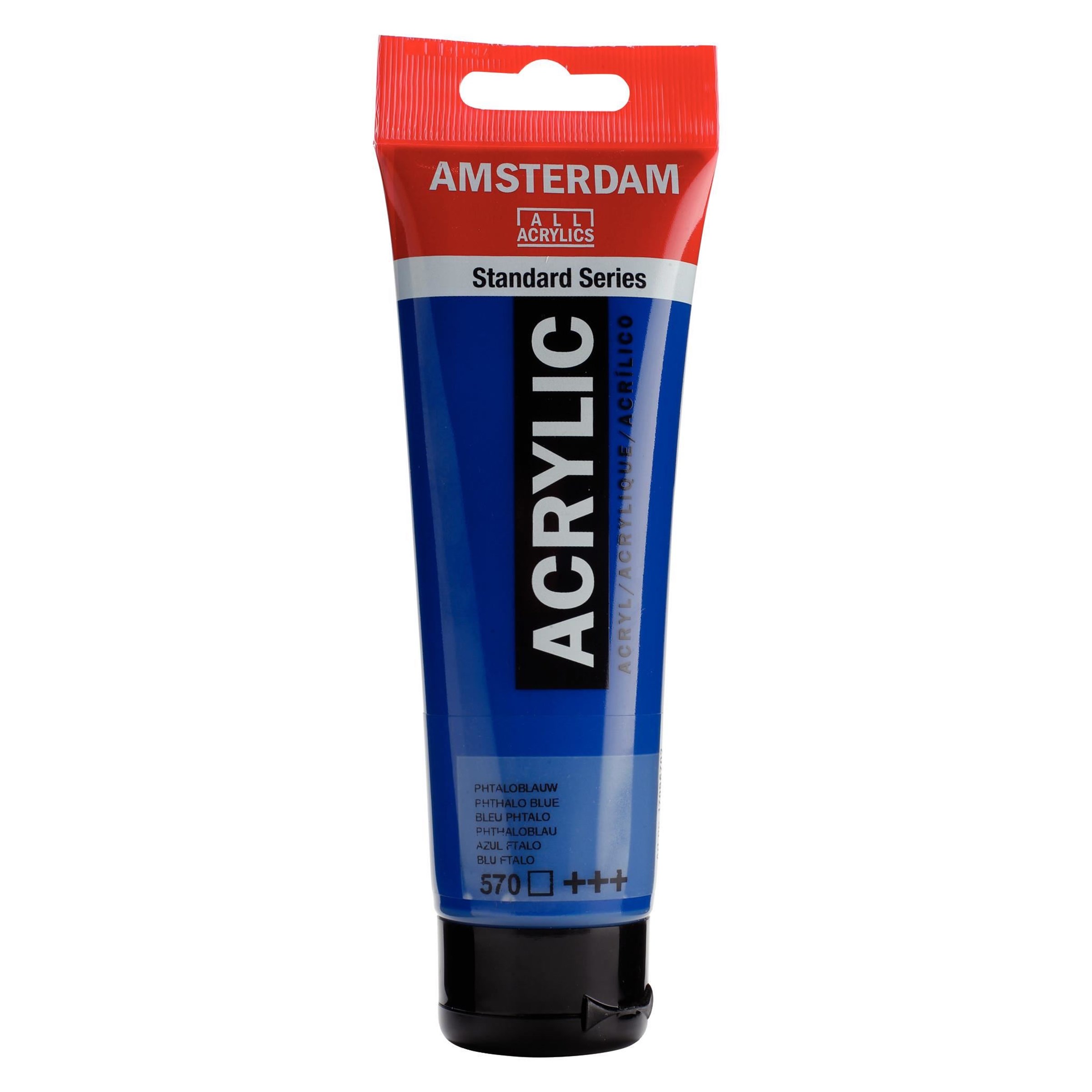 Levně Royal Talens, Amsterdam, akrylové barvy, 120 ml, 1 ks Amsterdam: 570 Phthalo blue