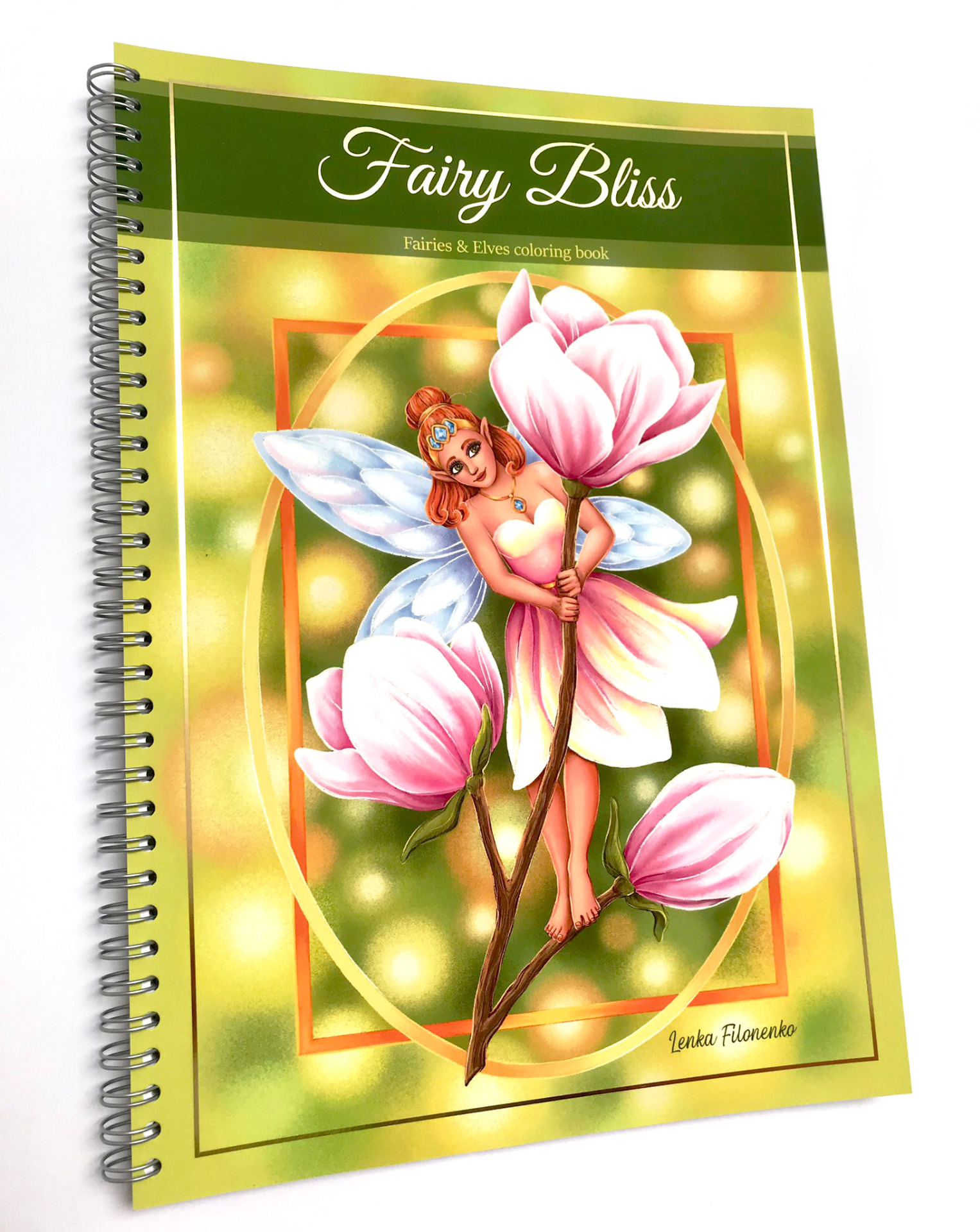Fairy Bliss, antistresové omalovánky s podpisem autorky, Lenka Filonenko