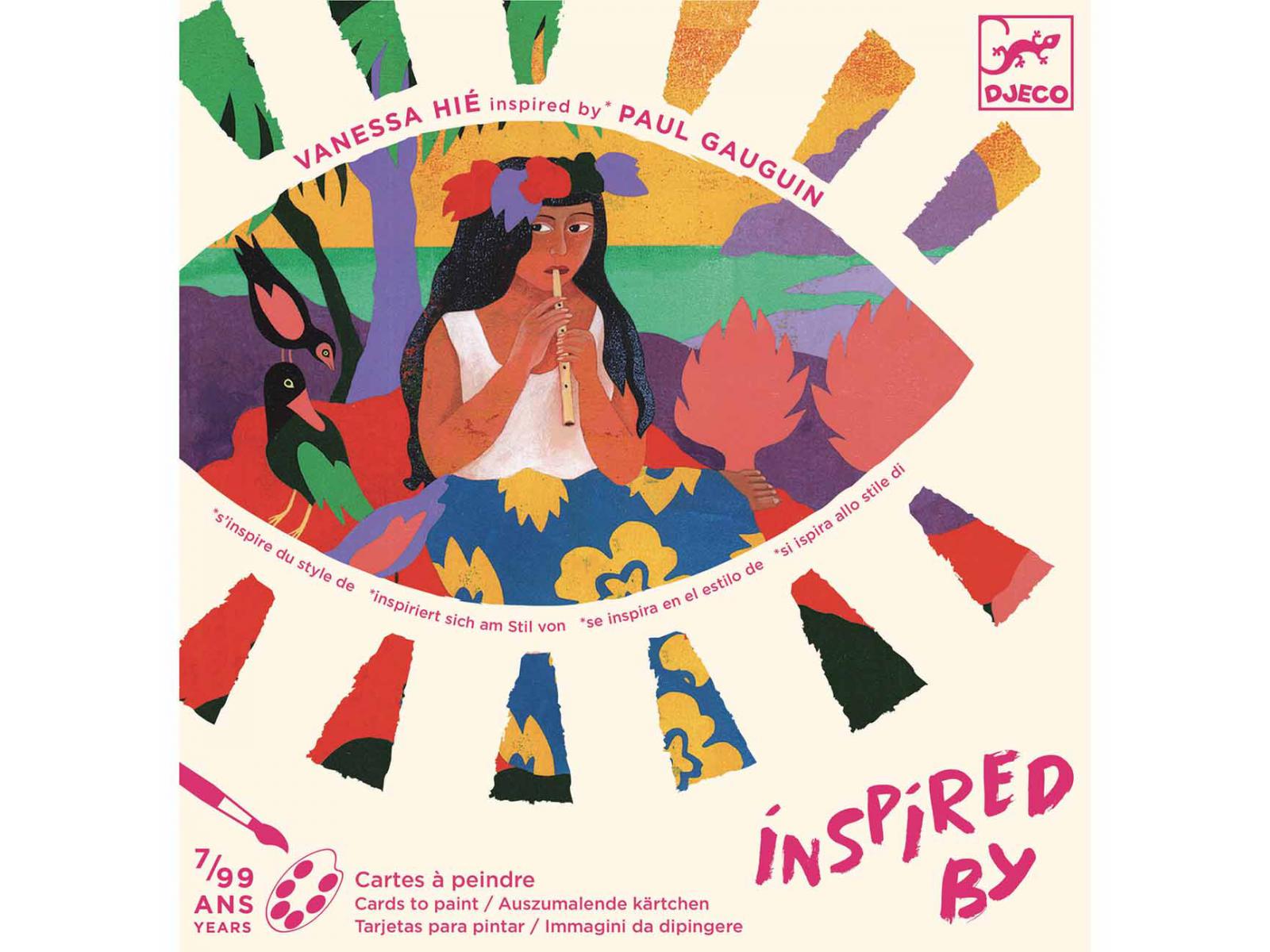 Levně Djeco, DJ09372, Inspired by, kreativní omalovánková sada, Paul Gauguin, Tahitské ženy
