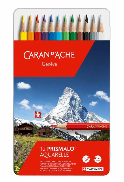 Levně Caran d´Ache Caran d'Ache, 0999.312, Prismalo, umělecké akvarelové pastelky, 12 ks