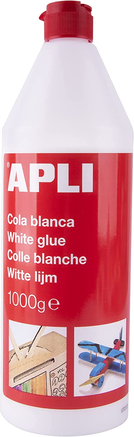 Levně APLI, 12851, White glue, disperzní lepidlo, 1000 g