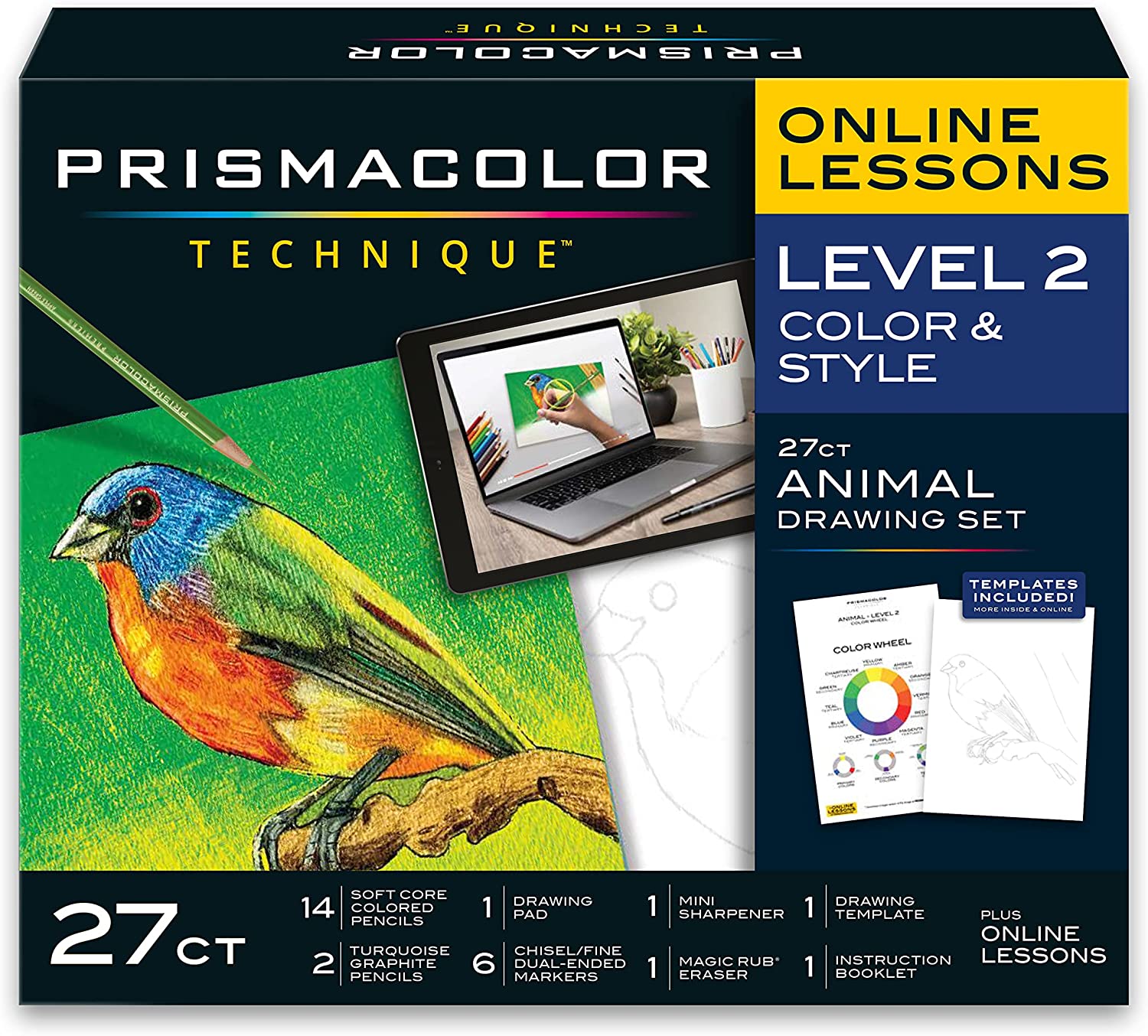 Levně Prismacolor, ‎2154318, Prismacolor Technique, level 2, Animal Drawing Set, 27 ks