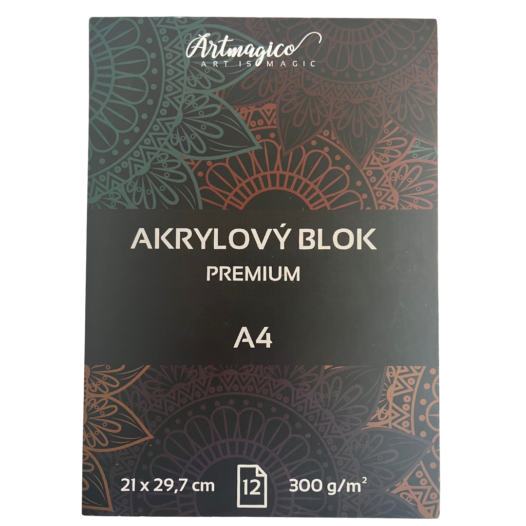 Levně Artmagico, 336, akrylový blok premium, 300 g/m2, A4, 12 listů