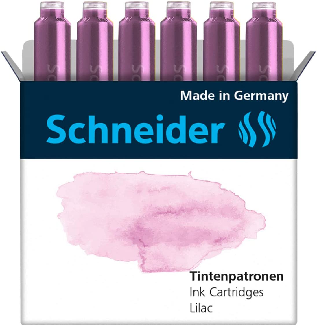 Levně Schneider, náhradní náplně do pera (bombičky), mix barev, 6 ks Barva: Lilac