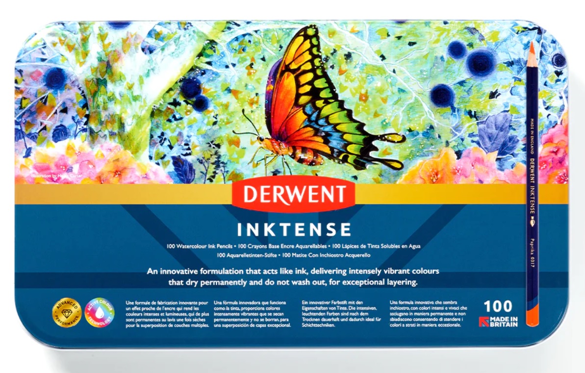 Levně Derwent, 2306130, Inktense, inkoustové akvarelové pastelky, 100 ks