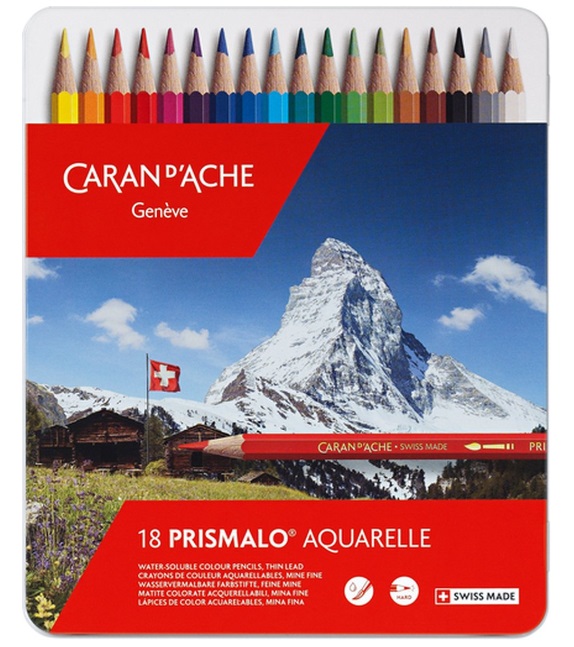 Levně Caran d´Ache Caran d'Ache, 999.318, Prismalo, umělecké akvarelové pastelky, 18 ks