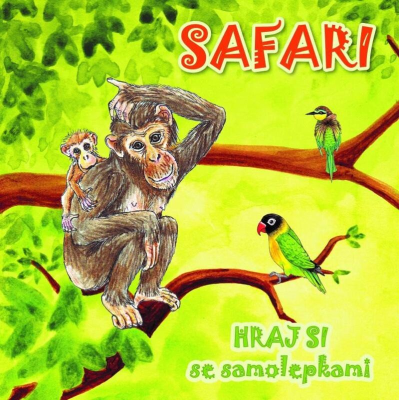 Levně Akim, kreativní sešit se samolepkami, Safari