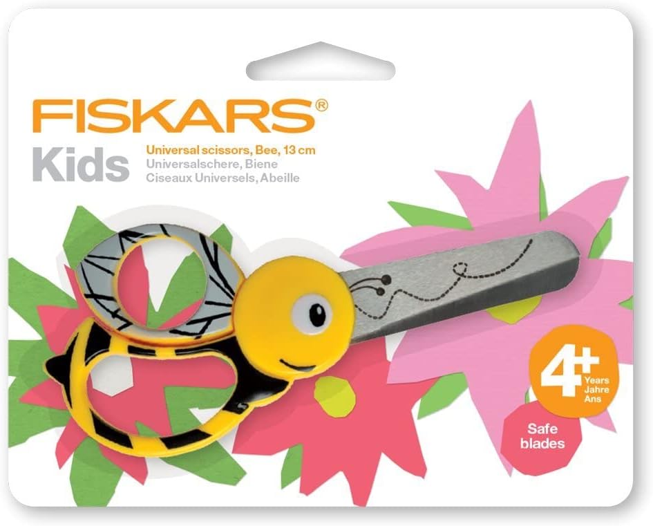 Levně Fiskars, 1003747, nůžky 13 cm, včela, 1 ks