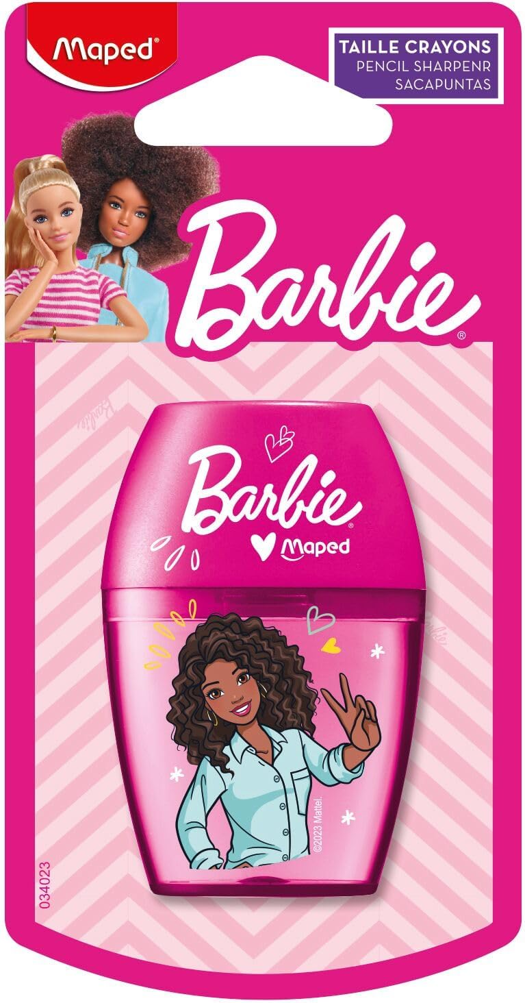 Maped, 034023, Barbie, ořezávátko se zásobníkem, 1 ks