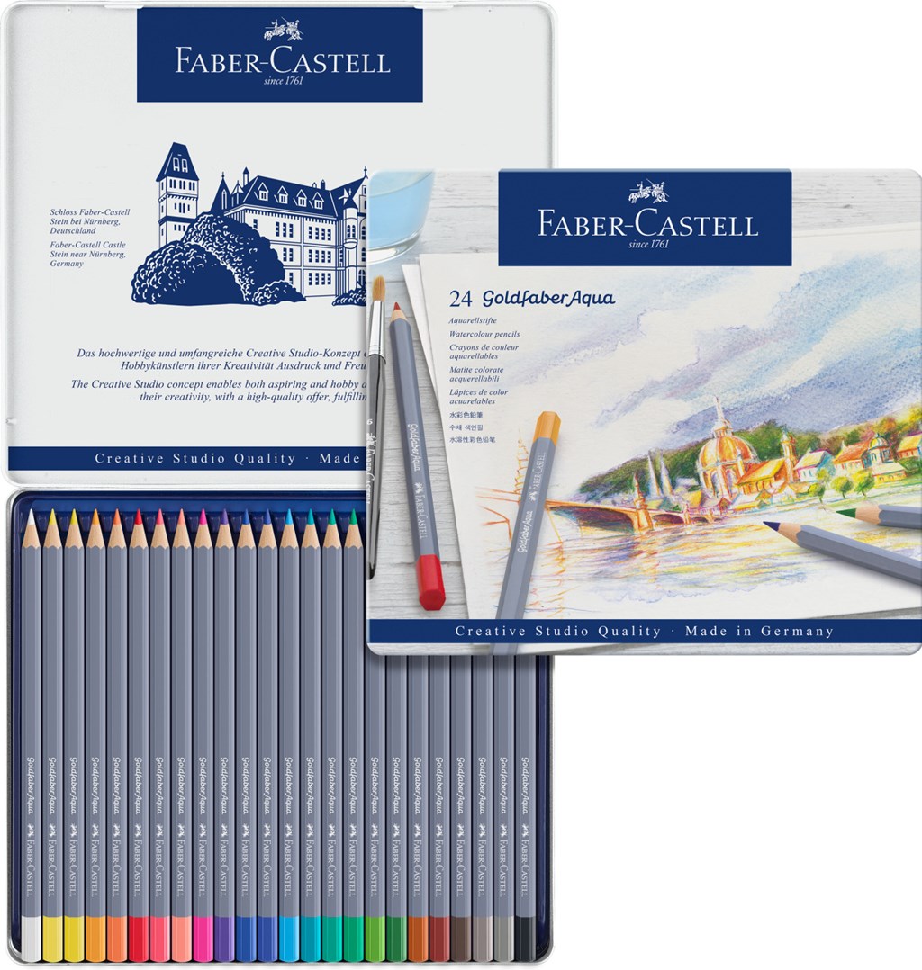 Levně Faber-Castell Faber Castell, Goldfaber Aqua, 114624, sada 24 ks