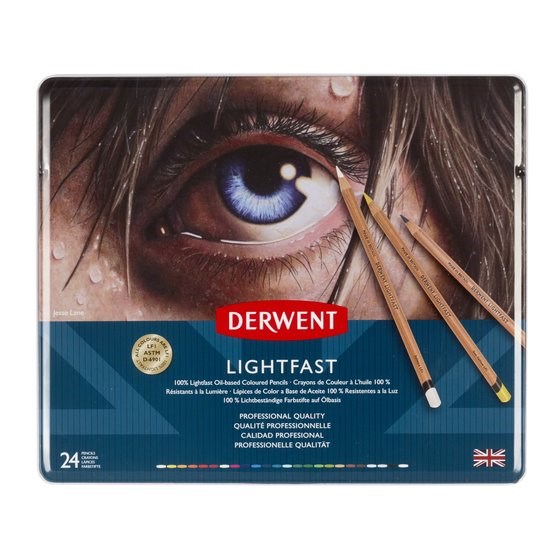 Levně Derwent, 2302720, Lightfast, umělecké pastelky, 24 ks