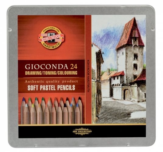 Levně Kohinoor Koh-i-noor, 8828024001PL, Gioconda, sada suchých pastelů v tužce, 24 ks