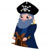 Maildor, opakovaně snímatelné samolepky se scenérií, Piráti