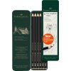 Faber-Castell, Pitt Graphite Matt, sada matných grafitových tužek, 6 ks