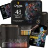 Castle art supplies, Premium Soft Touch, sada pastelek, metalické odstíny, 48 ks