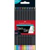 Faber-Castell, Black Edition, Supersoft, sada pastelek s černým lakováním, neon/pastel, 12 ks