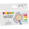 Primo, vypratelné fixy, glitrové, 6 ks