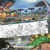 Jiri Models, 2530-4, Nekonečné samolepkování, sešit s omalovánkami a samolepkami, Dinosauři