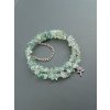 Náramek, 2004, paměťový drát, Růže z fluoritu, 1 ks