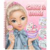 Top model, Cake & Bake, kreativní sešit s omalovánkami a samolepkami