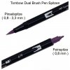 Tombow, ABT-10C-MANGA2, długopis ABT Dual Brush, dwustronne markery, zestaw Manga Shojo, 10 szt.