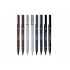Uni-ball, 153544971, PIN, liner and brush marker set, sepia, gray, black, 8 pcs.