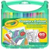 Crayola, 04-0379-E-000, Create & Colour, cestovní sada fixů s pracovními listy, 65 ks