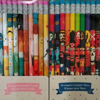 Grafitové tužky Djeco s potiskem, jsou prostě boží🥳. Obzvláště motiv Steve se hodí k nadcházejícím Dušičkám/Halloweenu🎃👻...
