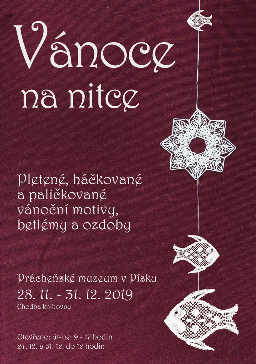 Výstava "Vánoce na nitce" Písek 2019