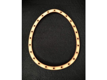Vajíčko obrys - 15,5cm - překližkový výřez