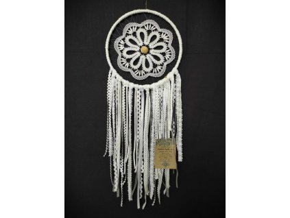 Lapač snů 20cm - bílý bez peříček