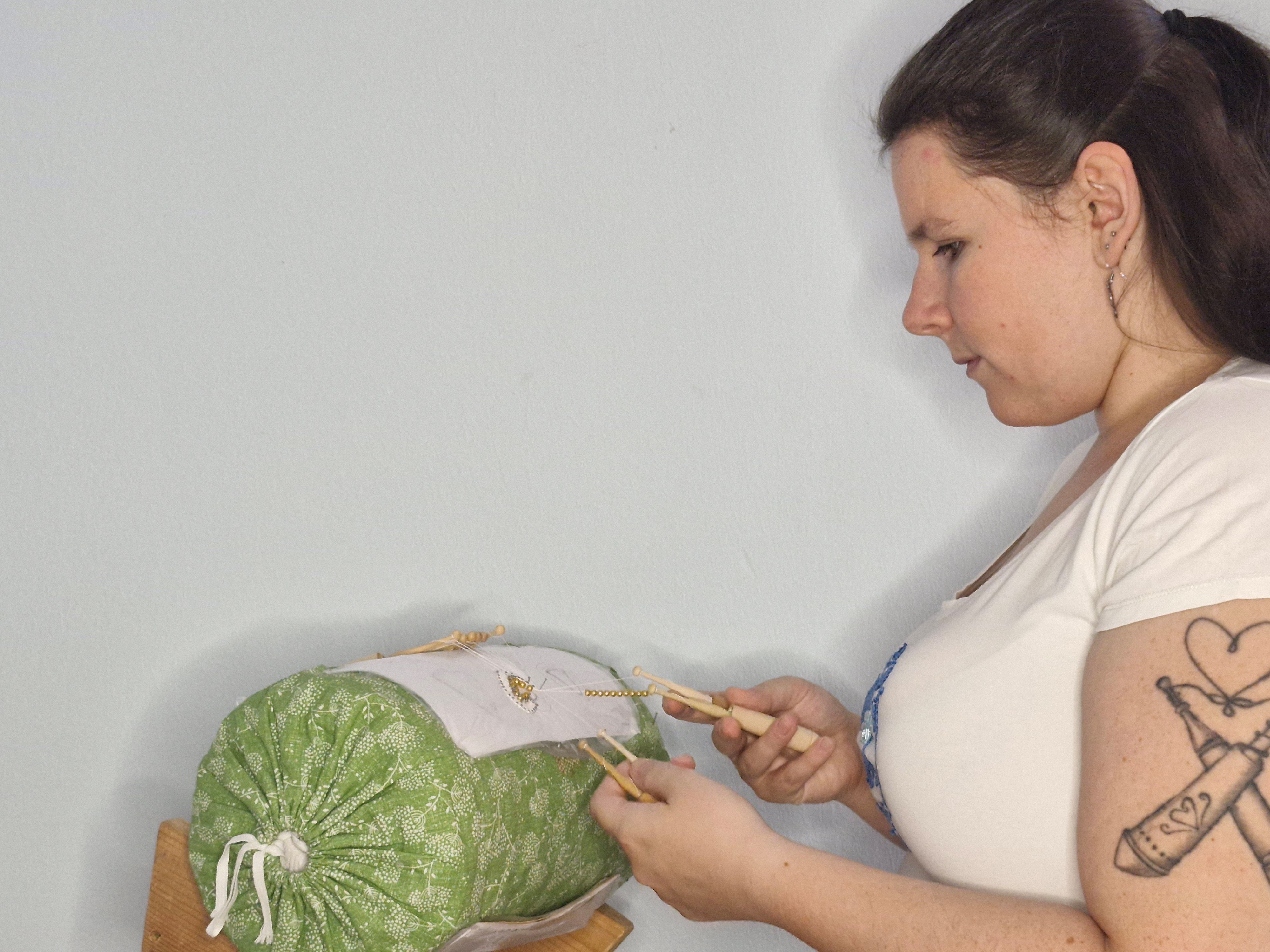 Ukázka paličkování