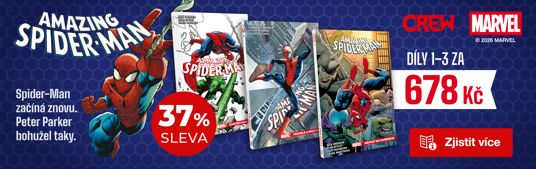 Speciální balíček: První tři díly komiksové série Amazing Spider-Man!