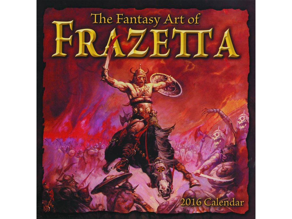 26853 the fantasy art of frazetta official 2016 calendar
