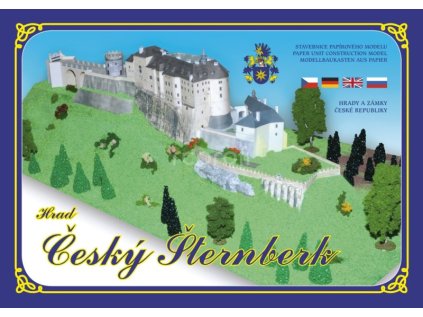 Hrad Český Šternberk - papírová stavebnice modelu
