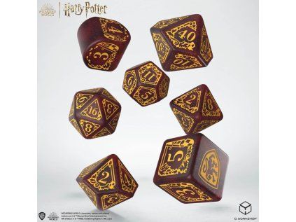 harry potter gryffindor modern dice set red1