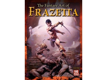 37122 the fantasy art of frazetta official 2020 calendar