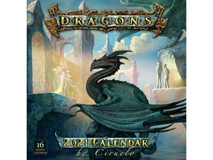 39654 dragons 2021 calendar by ciruelo