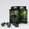 elvish black glow in the dark dice set 72