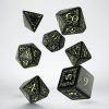elvish black glow in the dark dice set 71