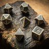 dwarven beige black dice set 73