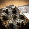 dwarven beige black dice set 74