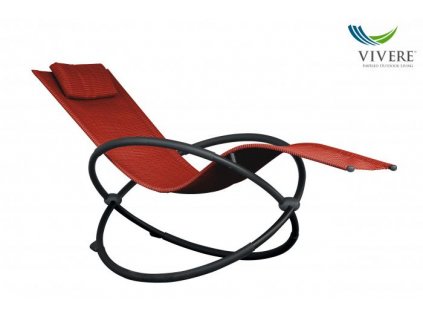 Vivere - Orbital Lounger Single # Cherry Red