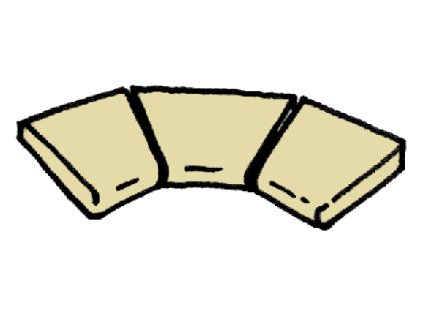 Dlažba Ardoise -- rohová dlaždice R 610 int., 3 ks