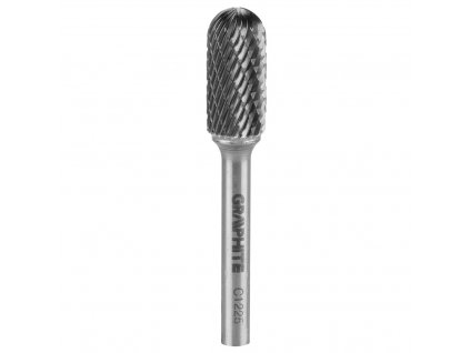 10467 tvrdokovova rotacni freza hm typ c cylindricka zaoblena 12 x 25 mm stopka 6 x 45 mm