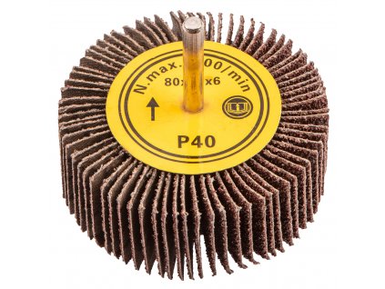 10716 brusny kotouc lamelovy na stopce 80x30 mm k40